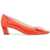 Roger Vivier Patent Leather Belle Viver 45 Pumps SUNSET RED