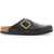 Birkenstock Boston Bold Leather Clog With Sab BLACK