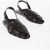 Bottega Veneta Leather Slipper Alfie Slingback Sandals With Woven Motif Brown