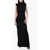 MONOT Hooded Bare Back Sheath Dress With Back Split Black