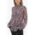 forte_forte Le Stampe Patterned Cotton And Silk Blouse Blue