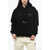 Off-White Printed Brushed Cotton Regular Fit Hoodie Black