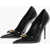 Versace Patent Leather Pumps With Logoed Detail 11Cm Black