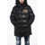 DSQUARED2 Hooded Down Jacket With Logo Patch Black