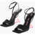 THE ATTICO Satin Cheope Sandals With Plexiglass Heel 11Cm Black