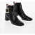 Roger Vivier Patent Leather Ankle Boots With Squared Toe Black