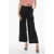 EUDON CHOI Single-Pleat Wide Leg Wool Tandin Pants Black