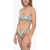 AGUA BY AGUA BENDITA Gathered Bikini Set With Bandeau Top Green