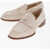 Alexander McQueen Suede Leather Penny Loafers Beige