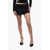 Off-White Pleated Cargo Mini Skirt With Buckles Detail Black