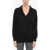 Khaite Solid Color Cashmere Sweater With Polo Neck Black