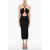 AllSaints Ribbed Toni Halterneck Dress With Cut-Out Detail Black