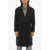 HEVO Virgin Wool Nylon Coat With Belt Blue