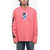 Diesel Oversized T-Crane-Ls-L2 Printed T-Shirt Pink