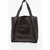 Stella McCartney Vegan Leather Handbag With Openwork Logo Brown