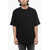 Diesel Loose-Fit T-Washrot T-Shirt With Logo Patch Black