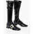 Roger Vivier Patent Leather Stretchy High Boots With Buckle 3Cm Black