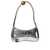 JACQUEMUS Jacquemus Le Bisou Perle Leather Shoulder Bag SILVER