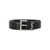 Saint Laurent Saint Laurent Cassandre Belt In Crocodile-Embossed Leather Black