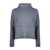 BASE Base Powder Blue Merino Wool Turtleneck Sweater Blue