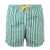 Mc2 Saint Barth MC2 Saint Barth Green And White Striped Swimsuit WHITE, GREEN