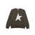 Golden Goose STAR/ BOY'S CREWNECK SWEATSHIRT/ BIG STAR PRINTED Green