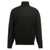 Brunello Cucinelli Silk cashmere turtleneck sweater Black