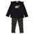 MOSCHINO BABY T-shirt + leggings set Black