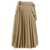 Sacai Long pleated skirt Beige