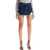 Acne Studios Destroyed Denim Mini Skirt MID BLUE