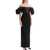 SOLACE LONDON Long Sian Dress BLACK