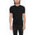 Neil Barrett Slim Fit Solid Color Crew-Neck T-Shirt Black