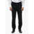 Neil Barrett Wool Blend Slim Fit Pants With Belt Loops Black