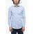 ETRO Cotton Shirt With Curved Hem Light Blue