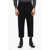 Rick Owens Edfu Cropped Fit Astaires Stretch Wool Chinos Pants Black