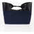 Alexander McQueen Denim The Bow Maxi Tote Bag With Clutch Blue