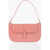 BY FAR Leather Miranda Bag With Visible Stitching Pink