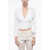 Elisabetta Franchi Cropped Fit Daily Shirt With Wrap Design White