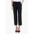 Stella McCartney Wool Blend Cropped Fit Pants With Hidden Closure Blue