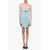 CORMIO Lurex Bare-Back Minidress Light Blue