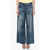 FRAME High-Waisted Baggy Denims With Raw-Cut Hem Blue