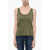 Woolrich Monochrome Cotton Tank Top Military Green