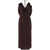 Magda Butrym Magda Butrym Draped Cowl Neck Midi Dress BROWN