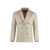 Tagliatore Tagliatore Silk Double-Breast Blazer Beige