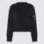 Sacai Sacai Black Cotton Bledn Sweatshirt Black