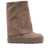 Casadei Casadei Suede Double-Face Boots Beige