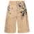 Moschino Moschino Shorts With Print Beige