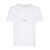 Saint Laurent Saint Laurent Logo Cotton T-Shirt WHITE