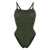 HUNZA G Hunza G One-Piece Swimsuit With Ruffles GREEN