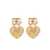 Dolce & Gabbana Dolce & Gabbana Heart Pendant Earrings GREY